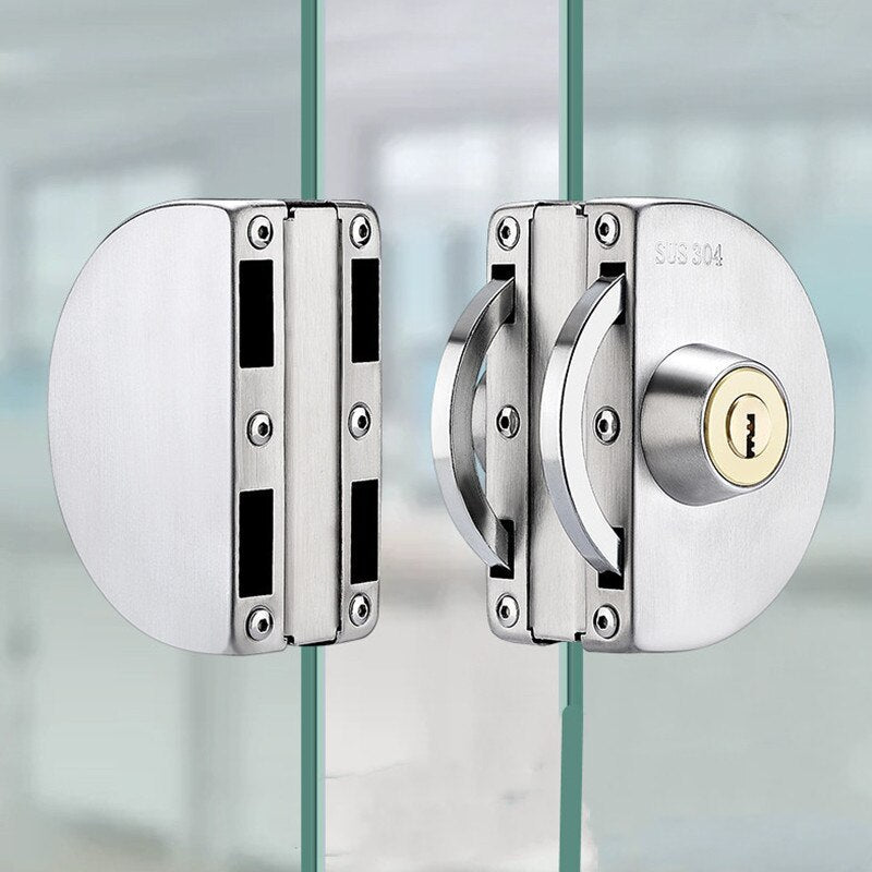 Sliding Door Stainless Steel Safety Glass Door Lock - Image 12