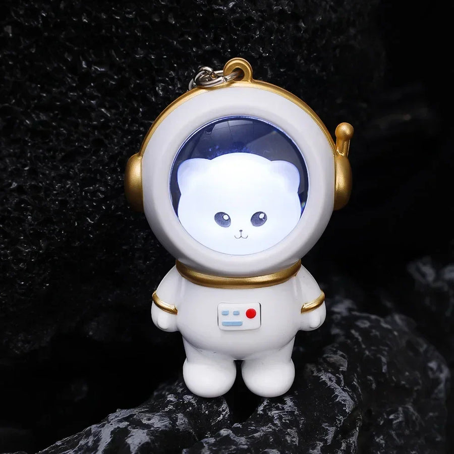 Astronaut Bear LED Keychain Light - Image 5