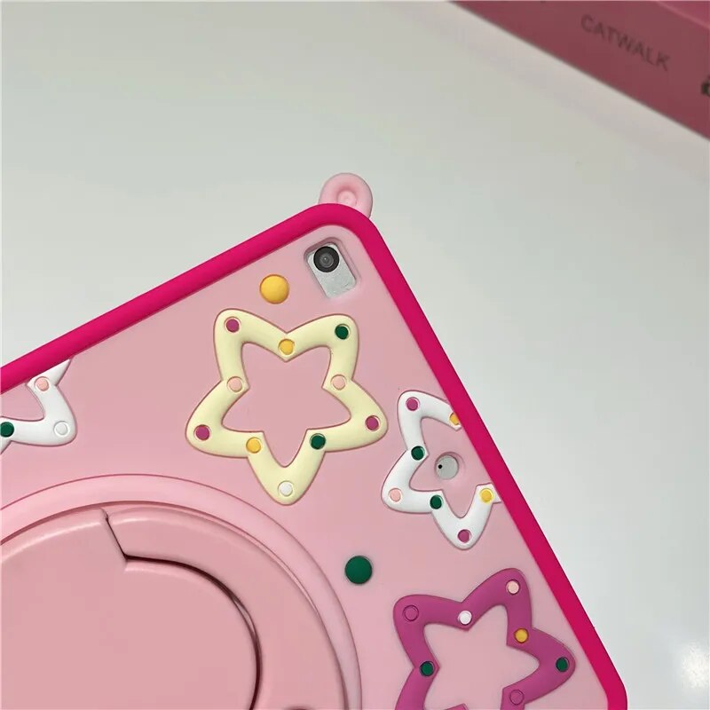 Star Cartoon Kids Flexible iPad Case Stand - Image 3