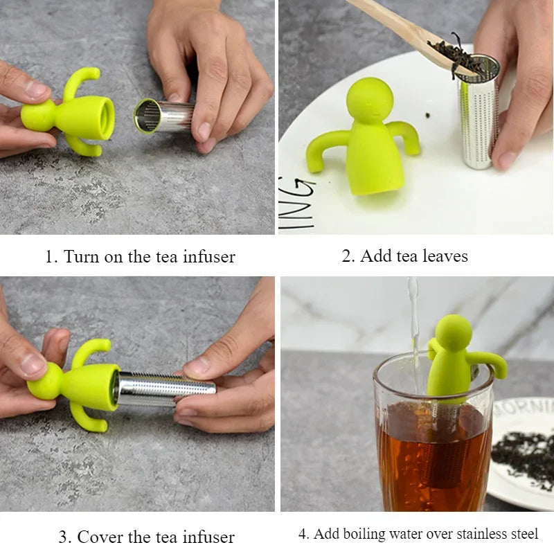Relaxing Human Shape Tea Infuser - Image 3