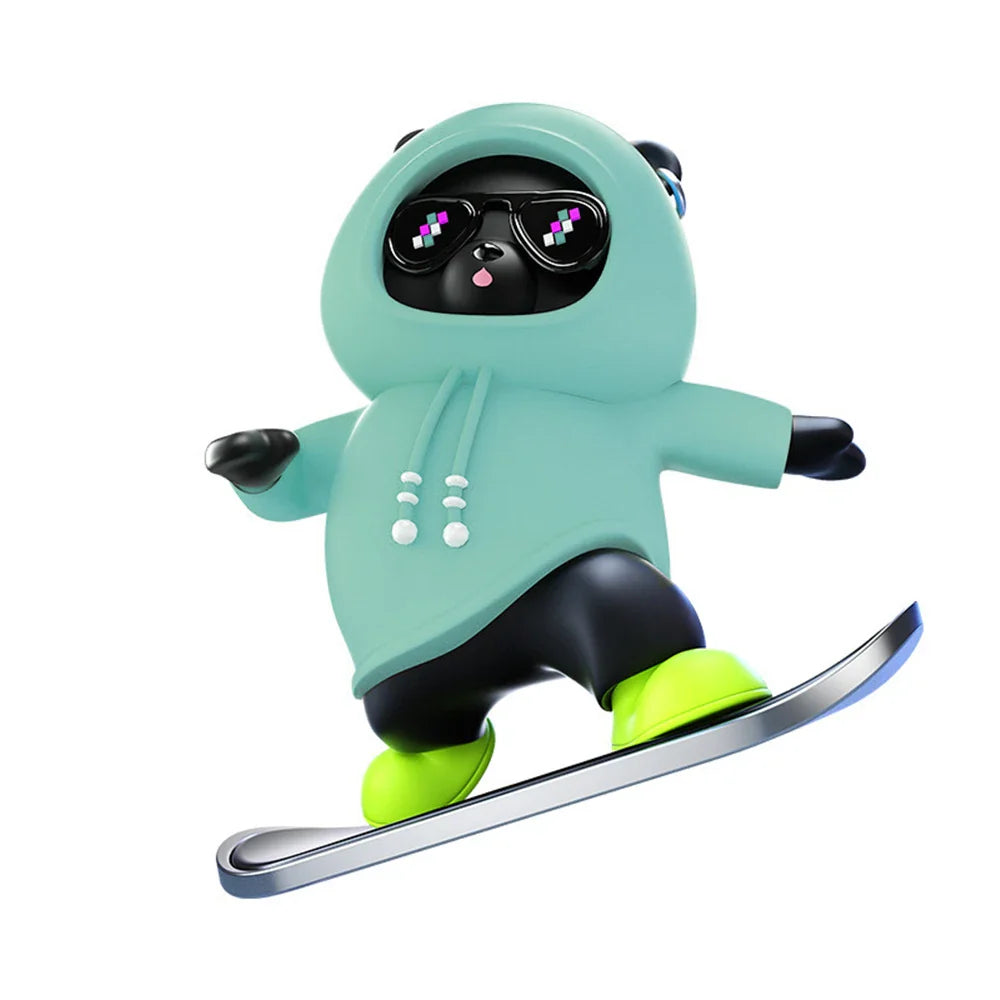 Skate Lover Bear Car Decor