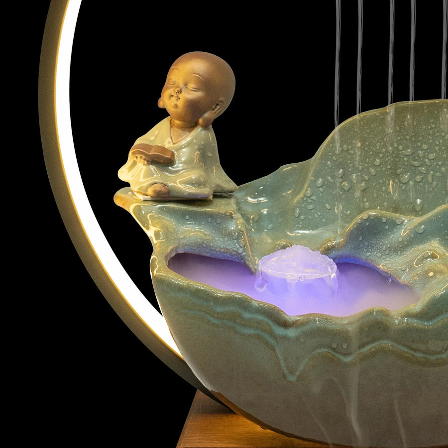 Waterfall Fortune LED Incense Burner Zen Decor - Image 5