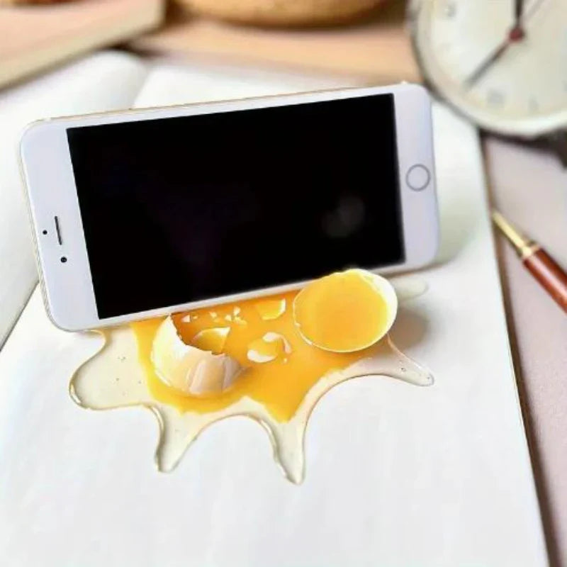 Broken Egg Yolk Universal Phone Stand - Image 2
