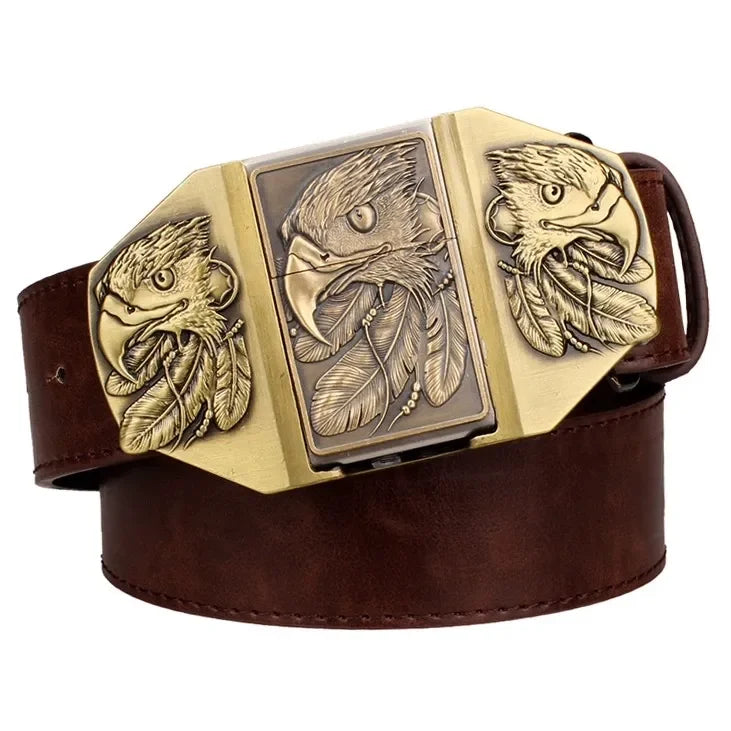 Kerosene Lighter Metal Buckle Belt - Image 11