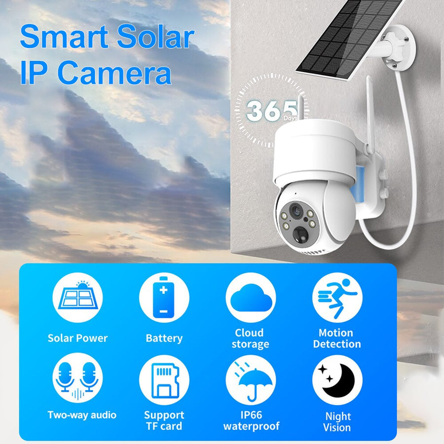Outdoor WiFi Solar-Powered Security IP Camera - Image 6
