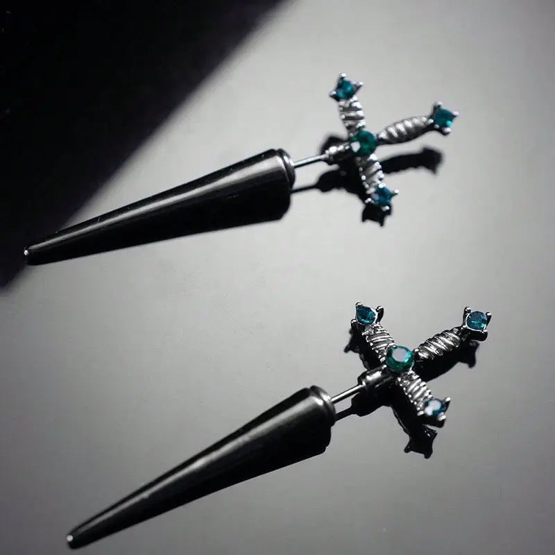 Gothic Sword Drop Earring - Image 7