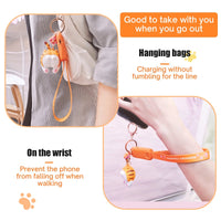 Cute Cat Universal Phone Charger Keychain - Image 3
