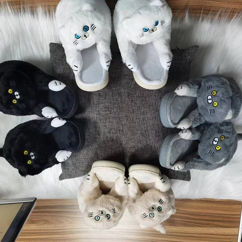 Cuddle Cat Plush Slippers