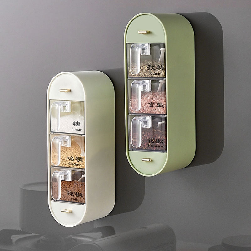 Kitchen Organizer Wall-Mounted Seasoning Station - Image 4