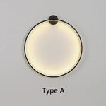 Minimalist LED Circle Background Wall Lamp