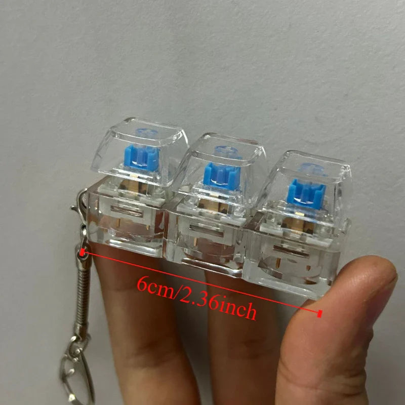 Mechanical Cube Click Fidget Keychain - Image 4
