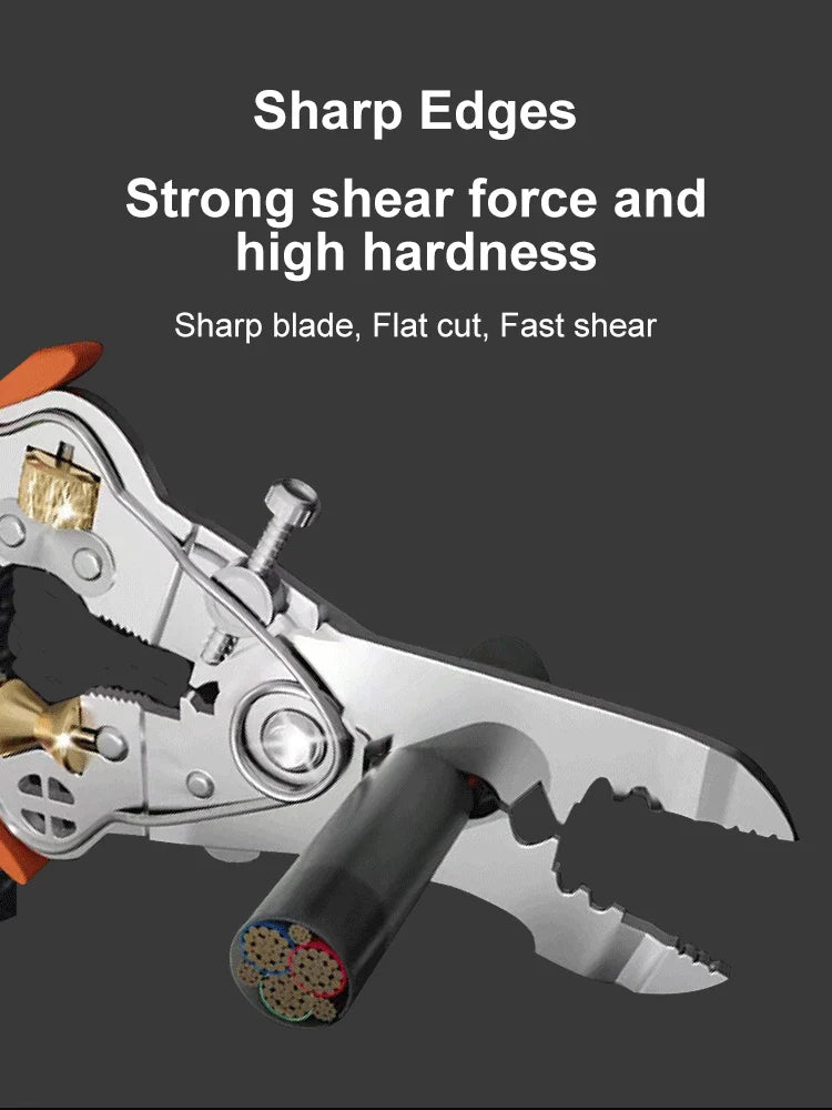 Heavy-Duty 10in1 Wire Cutter Stripping Pliers - Image 4