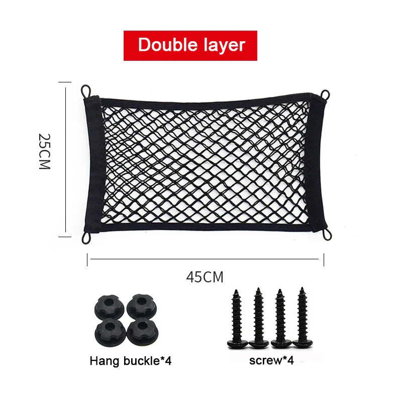 Stretchable Mesh Cargo Net Car Storage Organizer Pocket - Image 6