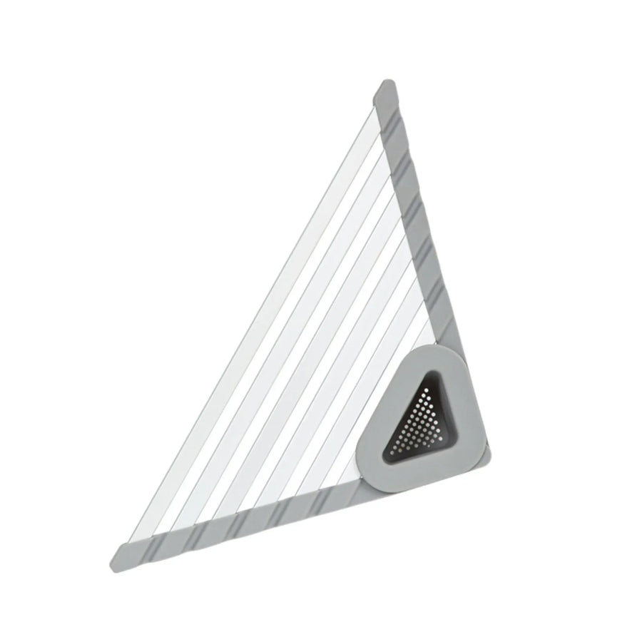 Sink Mounted Triangle Drainage Rack Kitchen Storage Shelf - Image 7