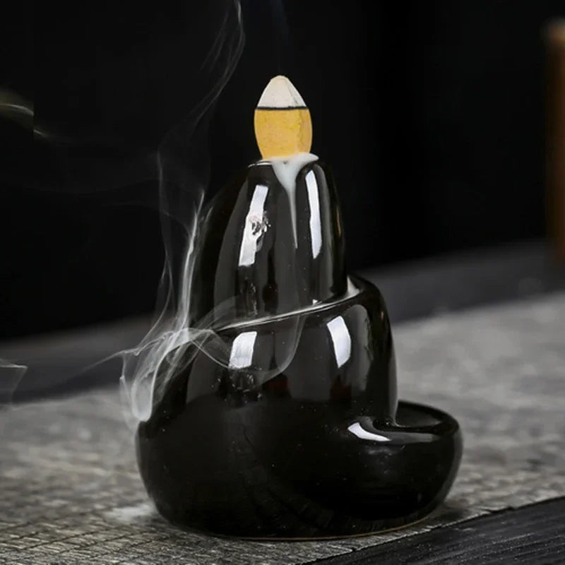 Black River Ceramic Backflow Incense Burner