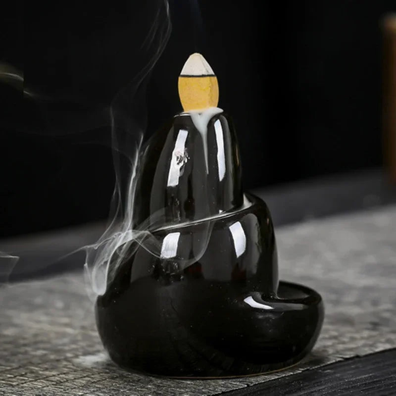 Black River Ceramic Backflow Incense Burner - Image 2