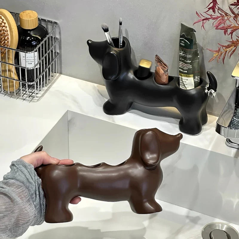 Sausage Dog Multi-Purpose Bathroom Organizer - Image 0