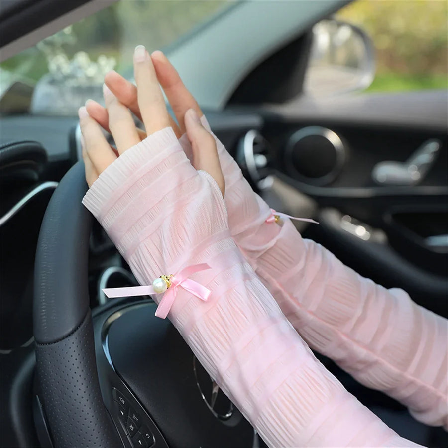 Elegant Long Fingerless Arm Sleeve - Image 1