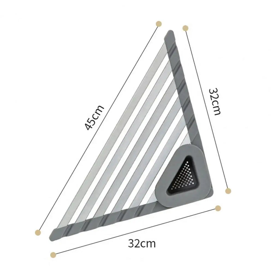 Triangle Slip-Resistant Sink Corner Storage Shelf Rack - Image 6