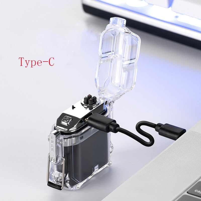 Prismatic Rainbow Windproof Double Arc Lighter - Image 2