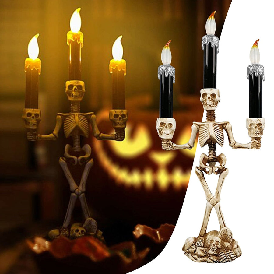 Scary Skeleton Halloween Candle Lights - Image 0