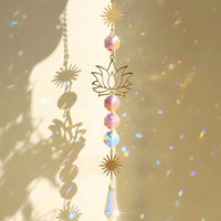 Lotus Crystal Sun Catcher Rainbow Prism - Image 2