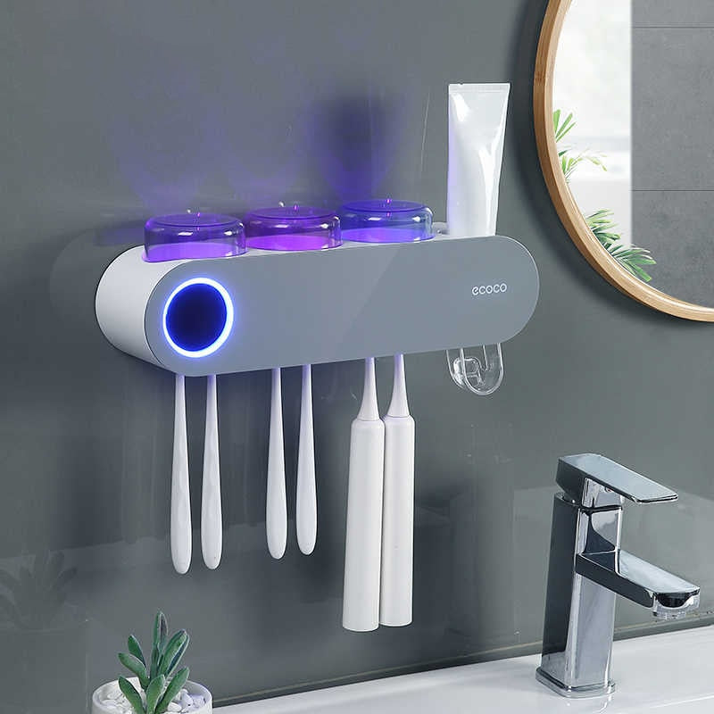 UV Sanitizer Toothbrush Holder Bathroom Organizer - Image 0