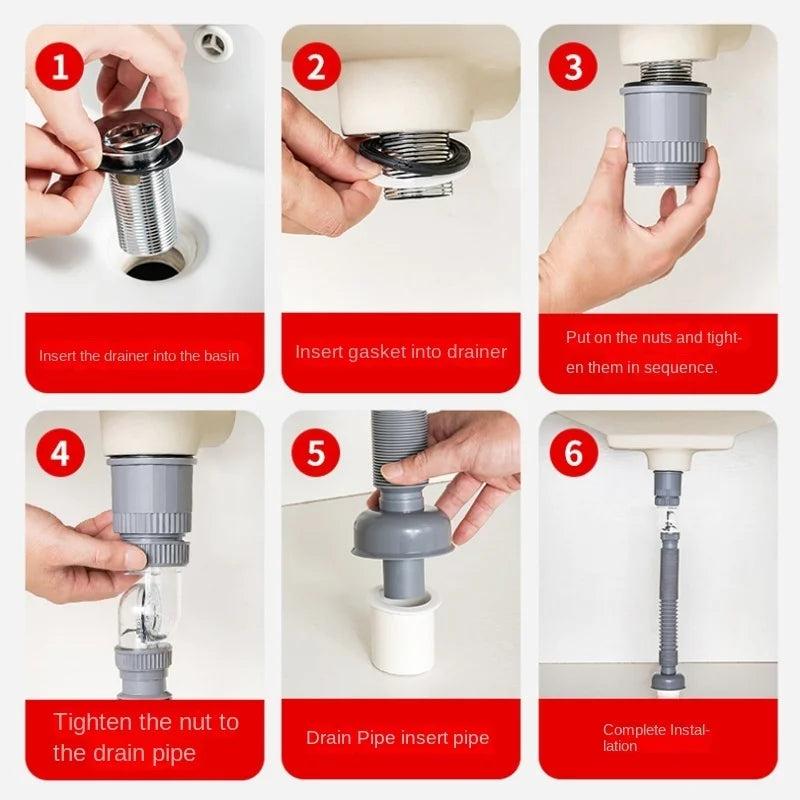 360 Drain Easy Universal Overflow Disposer Drain Kit - Image 5