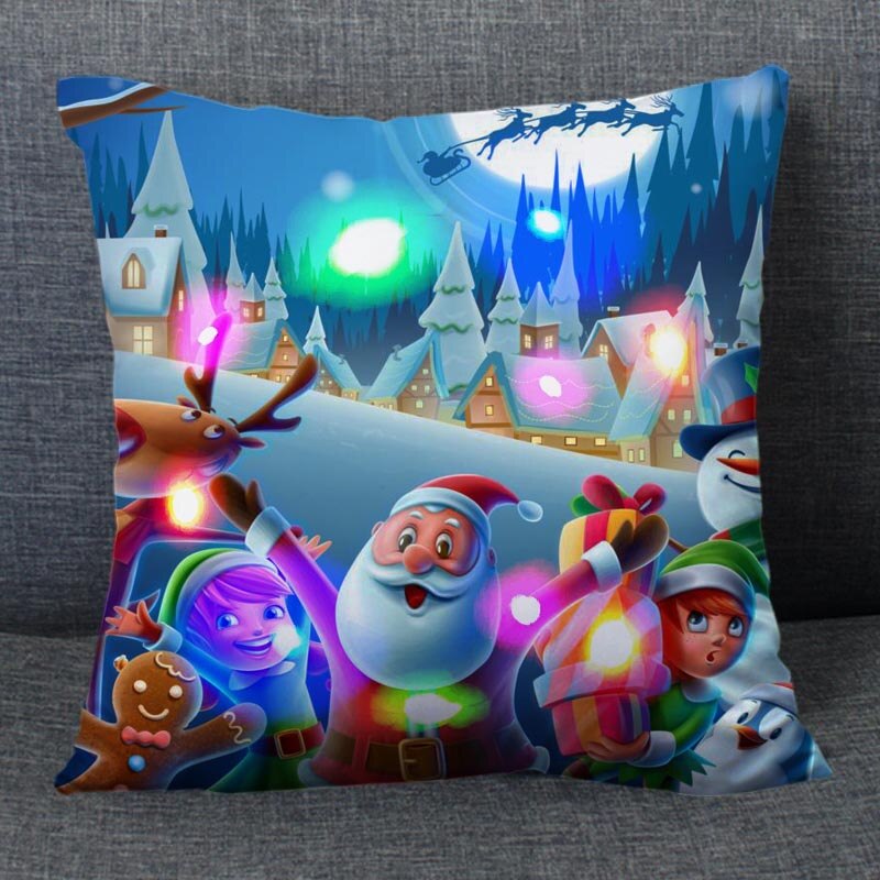 Christmas Series LED Pillow Case