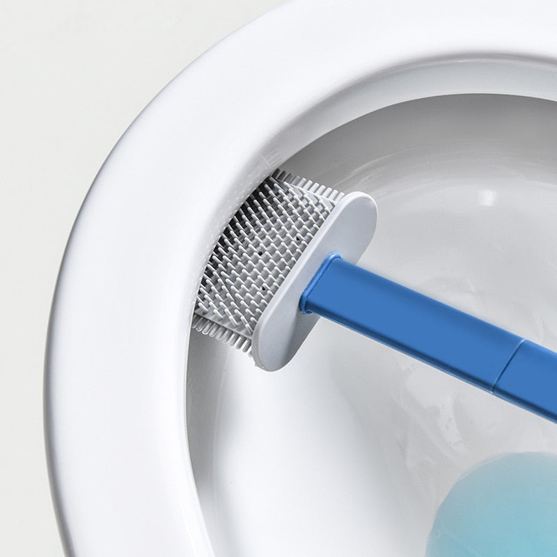 Wall-Mounted Toilet Cleaner Drainer Brush Set - Image 5