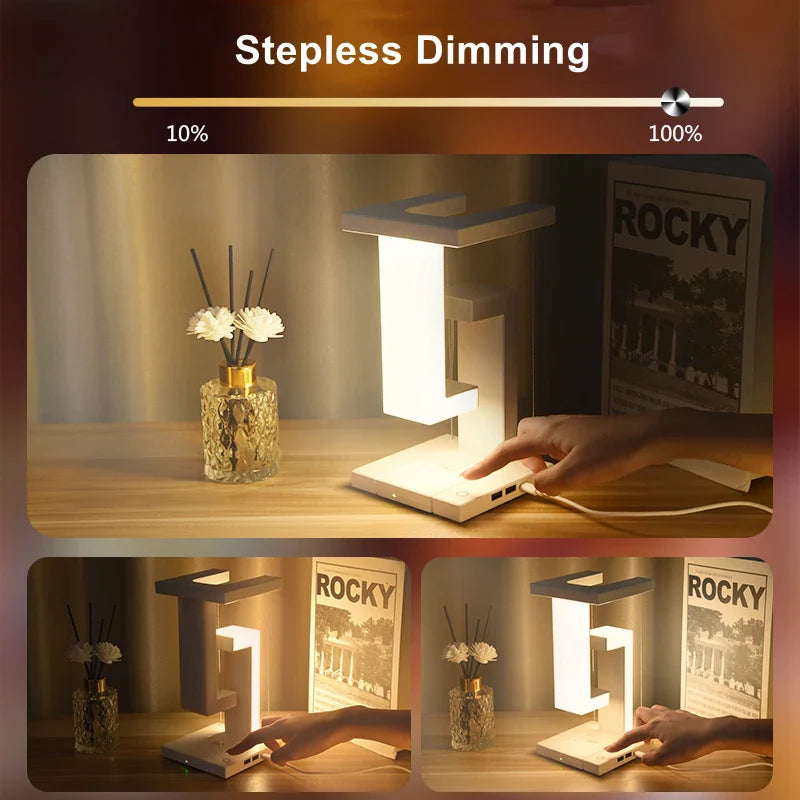 Levitating Glow Wireless Charging Lamp - Image 2