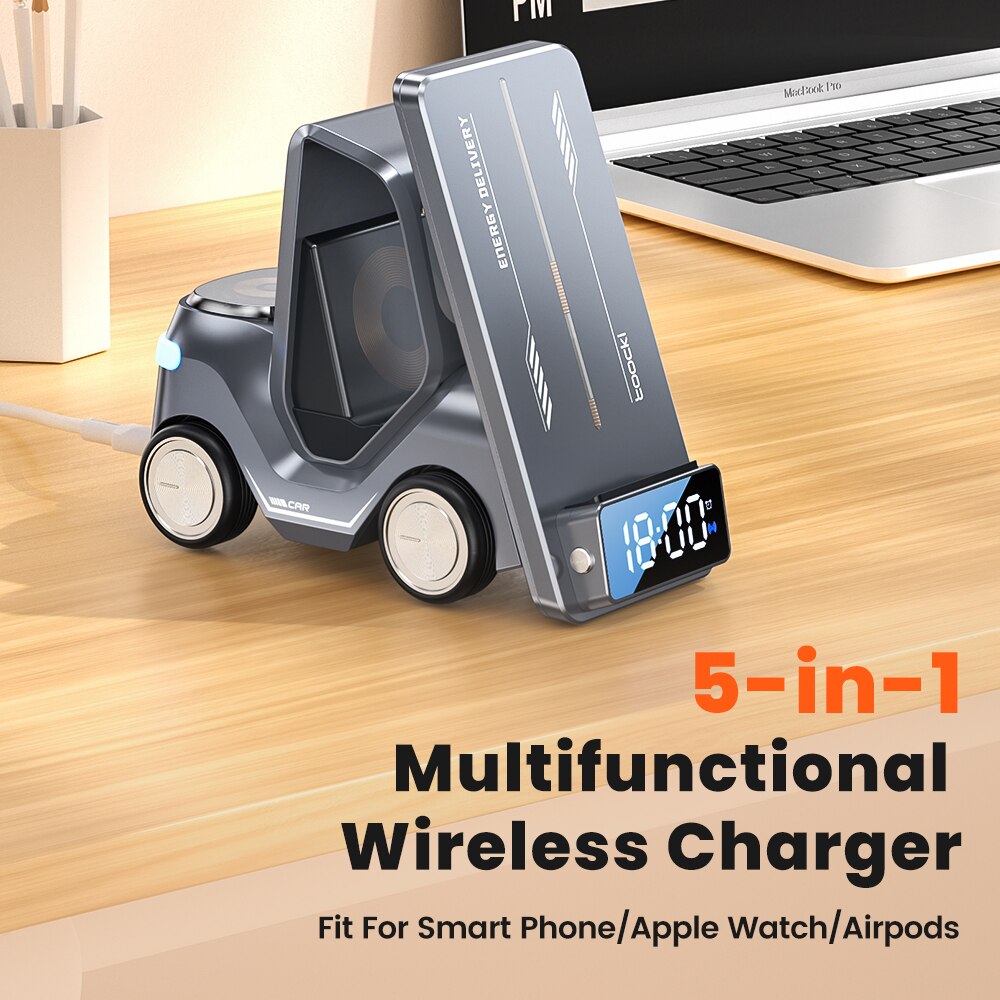 5in1 Multi-Device Forklift Wireless Charging Station