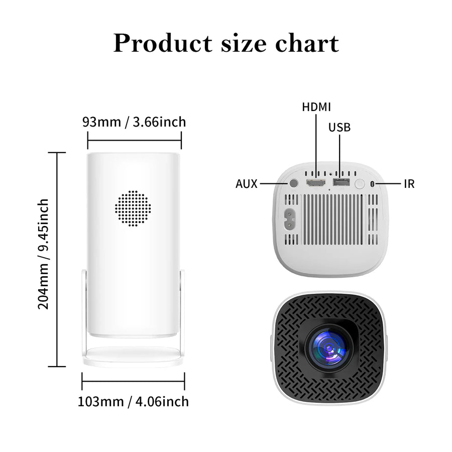 Smart Mini Android 4K Support Home Cinema Projector - Image 6