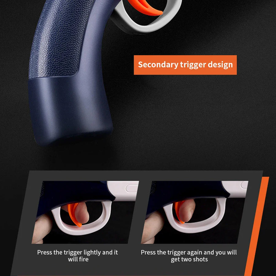 Double Barrel Soft Bullet Launcher Toy Gun - Image 3
