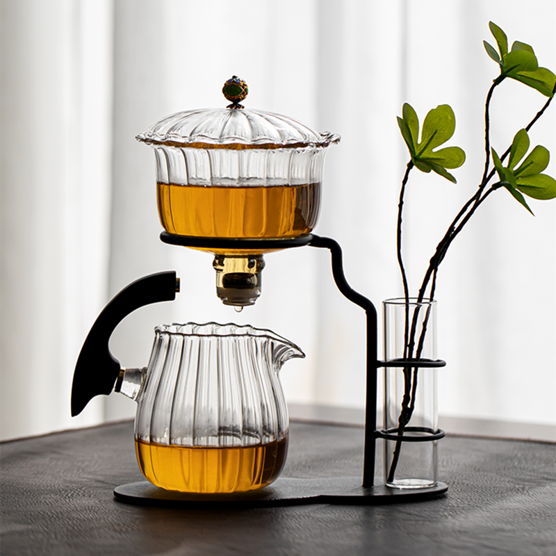 Nature Leaf Magnetic Semi-Automatic Tea Set - Image 2