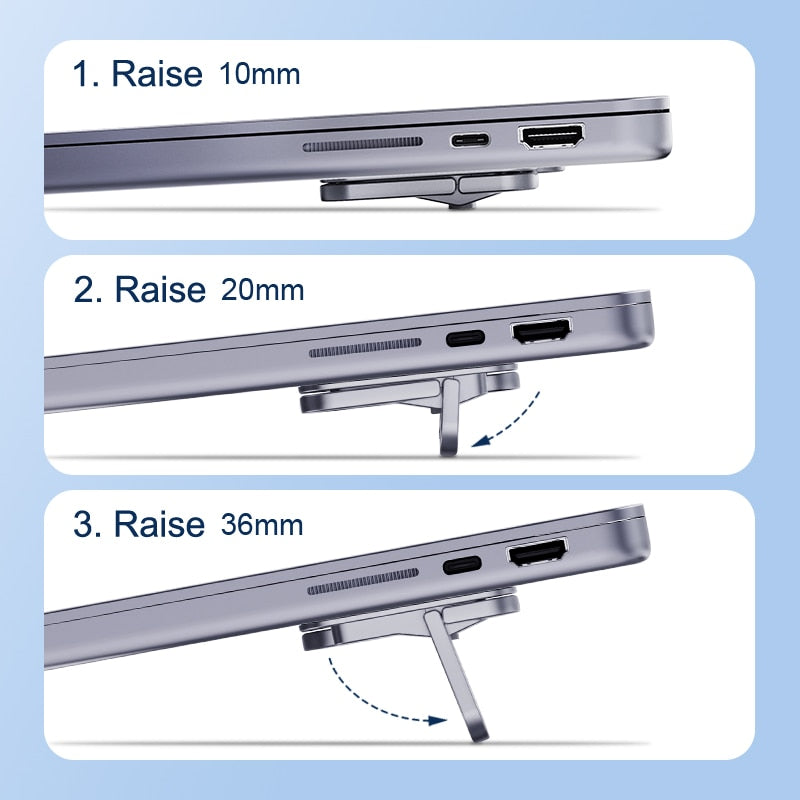 Sticky Foldable Laptop Stand Riser - Image 3