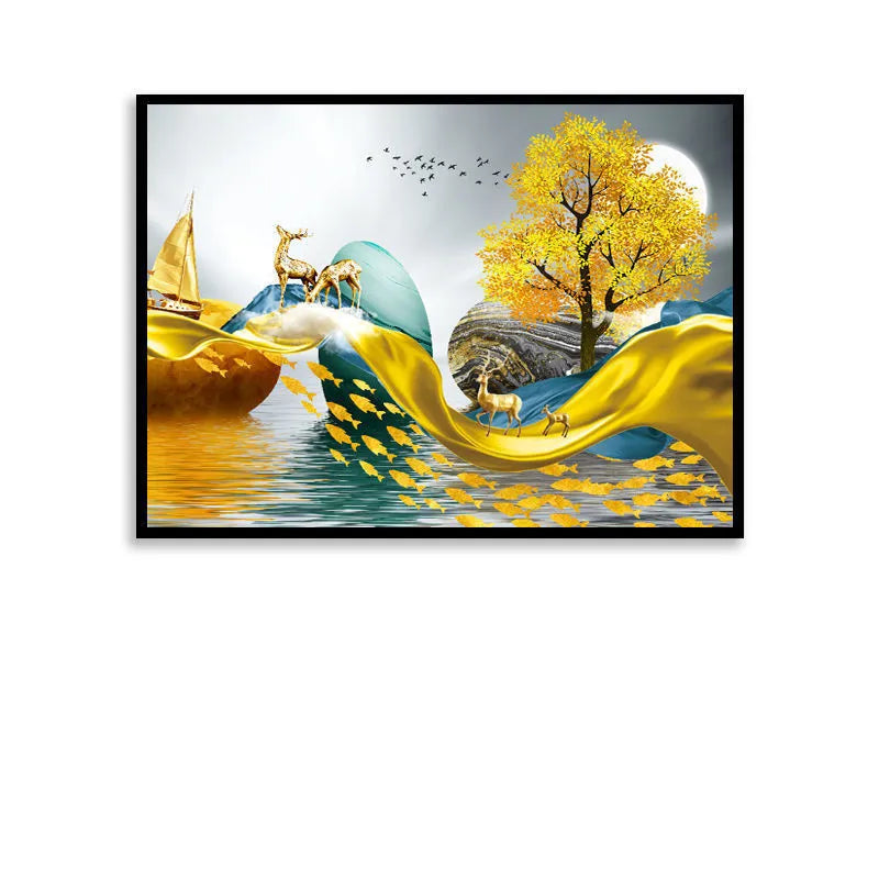 Art View Elegant Canvas Electric Box Cover