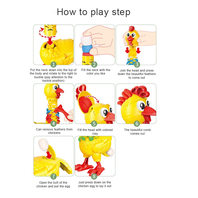 Colorful DIY Silly Feathered Chicken Toy - Image 6