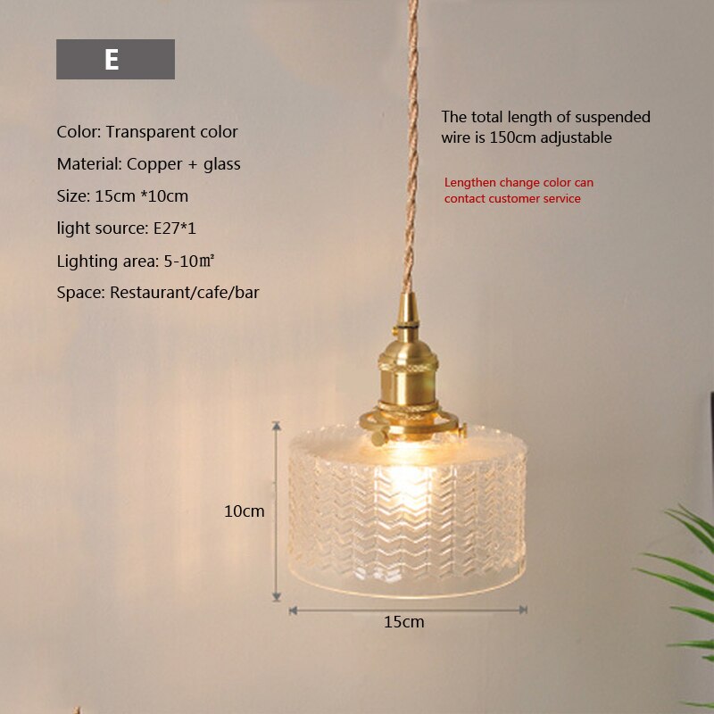 Nordic Brilliance Transparent Glass Pendant Lamp - Image 11