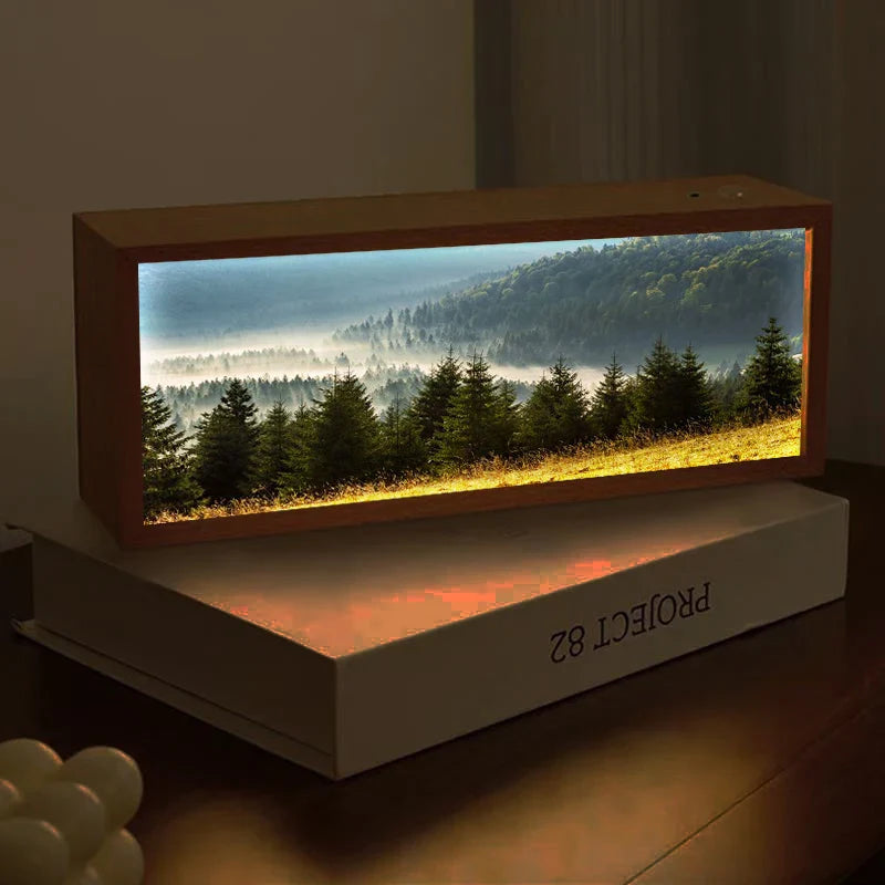 Nordic Healing Backlit Landscape Art Frame Light Box - Image 3