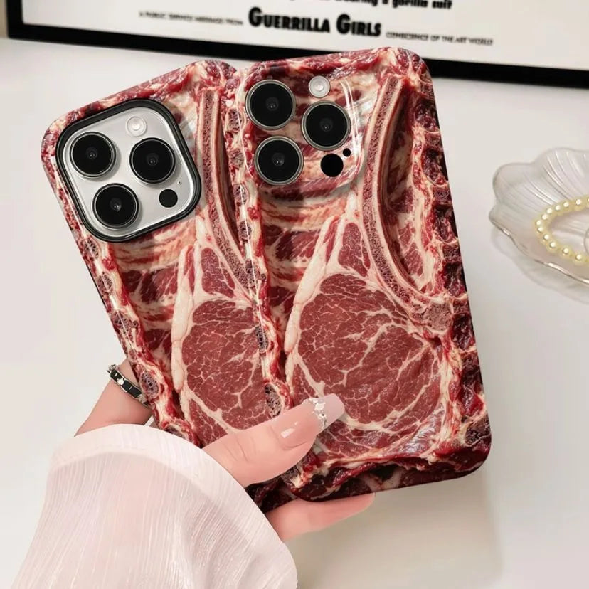 生ステーキ風スマホケース