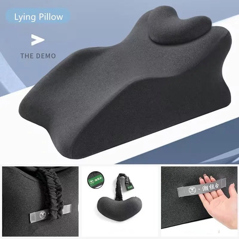 Adjustable Lie-On-The-Bed Multitask Pillow