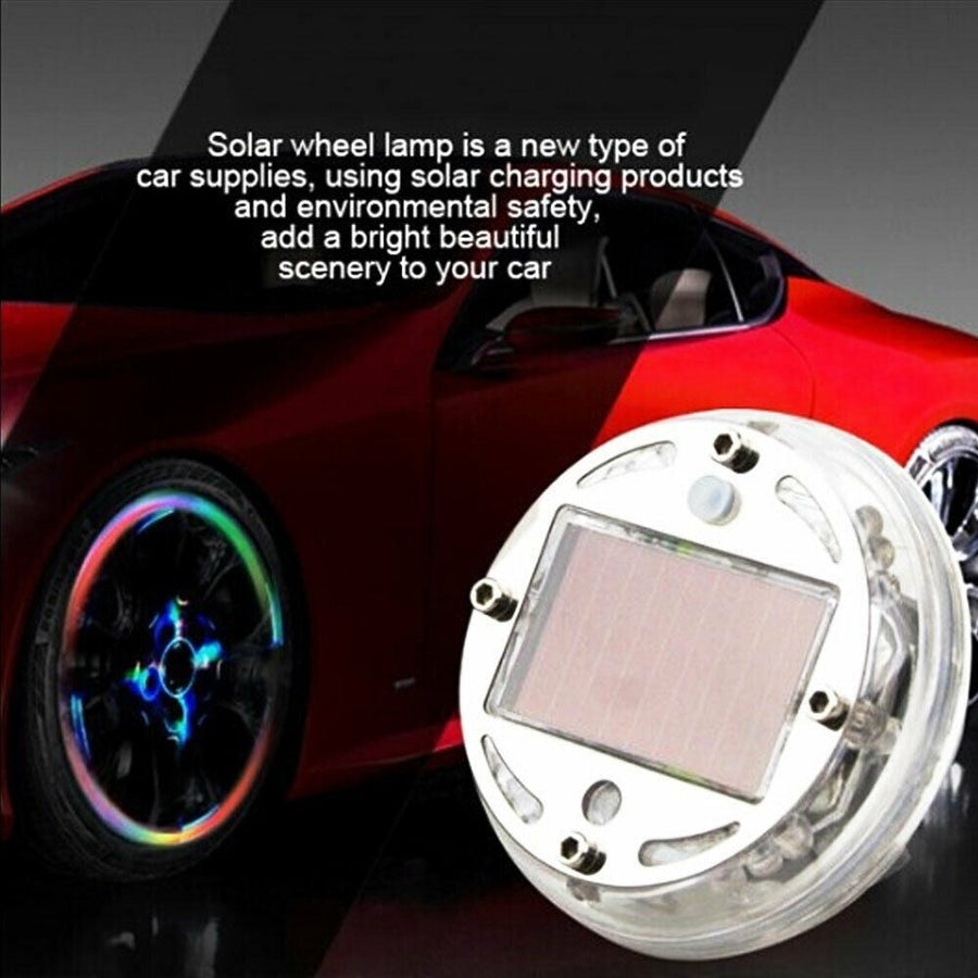 Solar Energy Colorful LED Tire Cap Light - Image 2