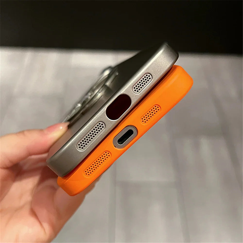 Rotation Heat Camera Protection iPhone Stand Phone Case