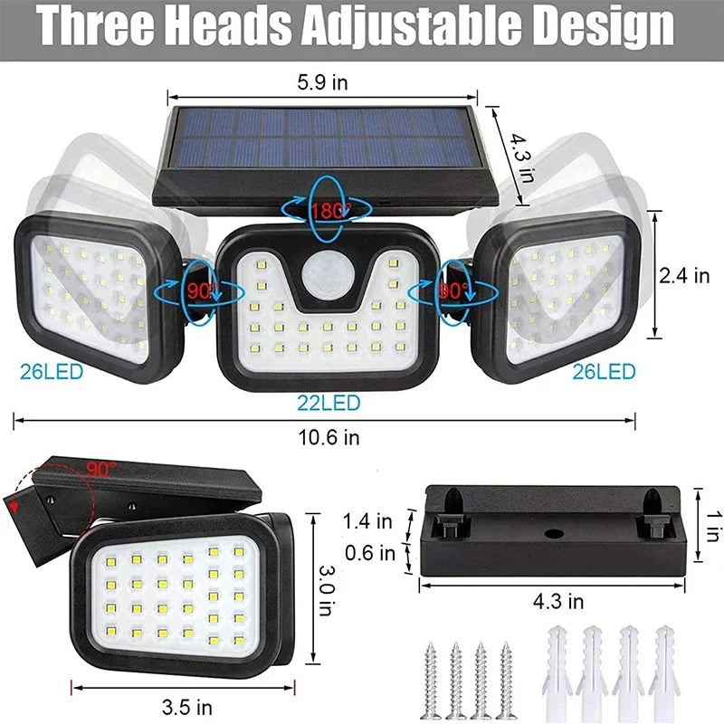 Power Save Motion Activated Outdoor Solar Lamp - Image 2