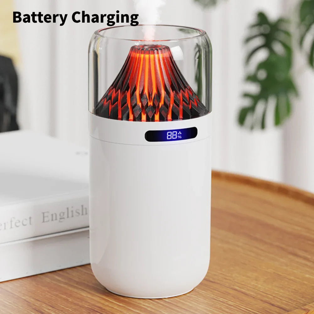 Volcano Flame LED Aromatherapy Essential Oil Mist Diffuser - Image 5