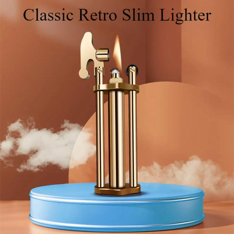 Old World Kerosene Brass Pocket Lighter - Image 5