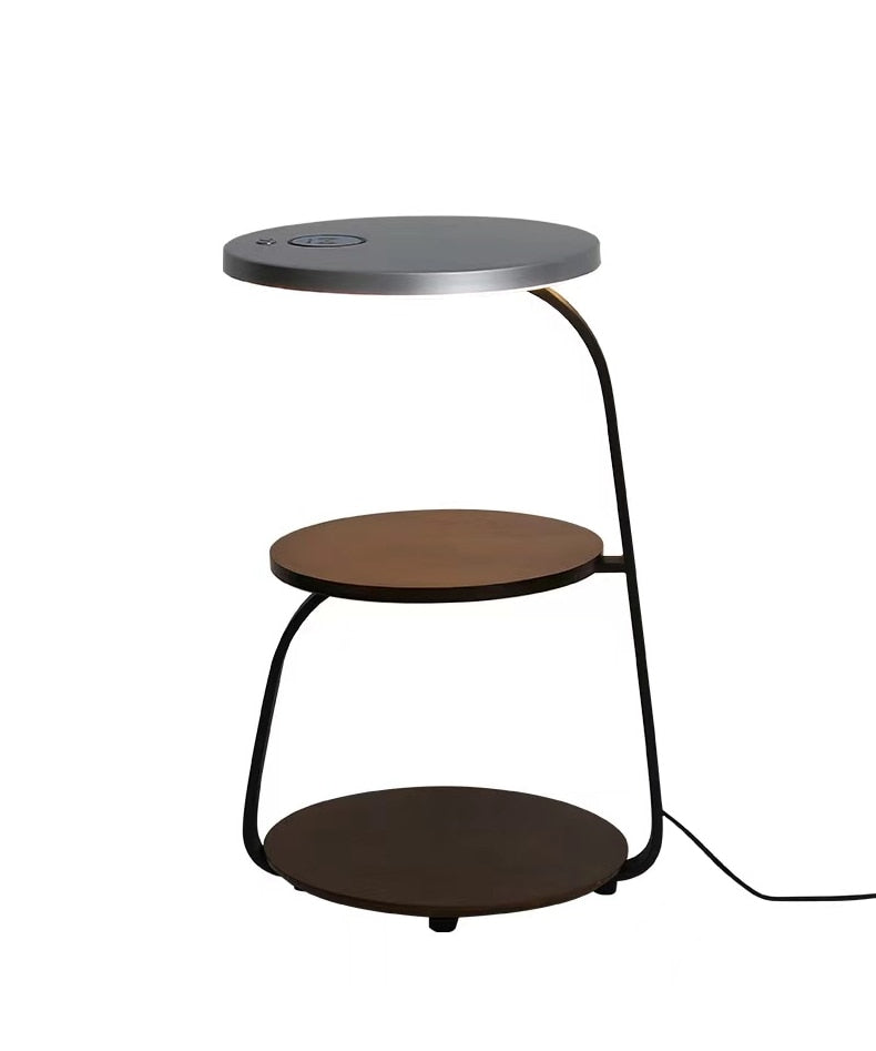 Wireless Charging Wooden Soft Glow Lamp Desk - Image 5