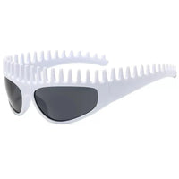 Futuristic Comb-Top Headband Sunglasses - Image 10
