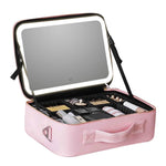 Travel Cosmetic Case LED Mirror Makeup Bag